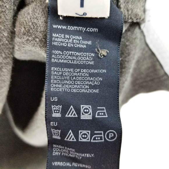 TOMMY HILFIGER Men's Large Polo Shirt - Gray - Picture 5 of 7